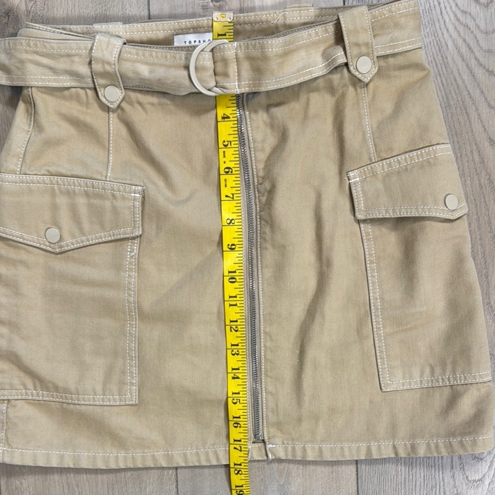 Tan Skirt with Pockets - Picture 7 of 10